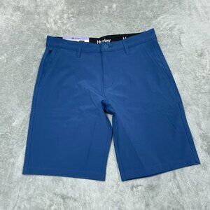 Hurley Hybrid Shorts Regular Fit 30 Blue 4-Way Stretch Water-Repellent a0417